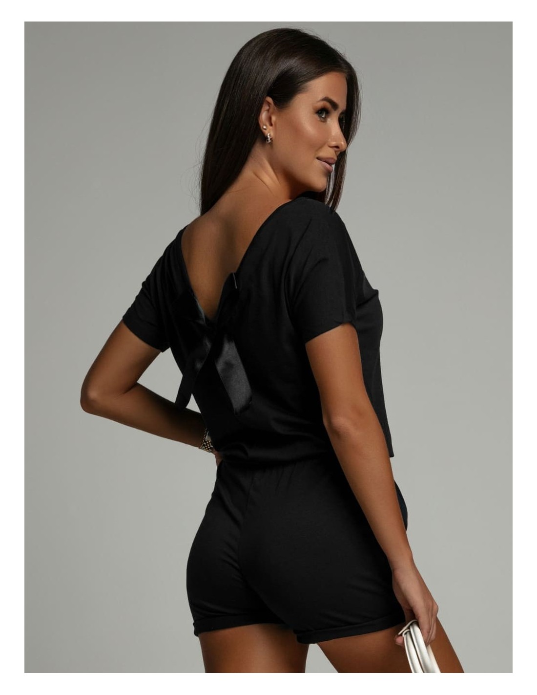 Black jumpsuit with a bow 2582 - Online store - Boutique